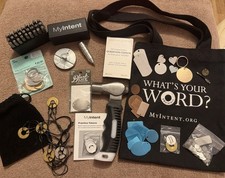 My Intent What's Your Word Tools And Jewelry Stamp Lot, Hammer, Necklaces