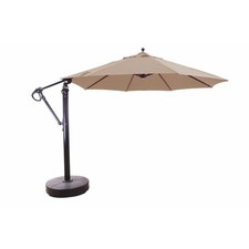 Cantilever - 11 Foot Round Easy Lift and Tilt Umbrella-Sunbrella Solid Colors