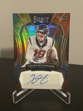 2023 Panini Select Xavier Hutchinson Rookie Tie Dye Auto /25 Houston Texans SSP