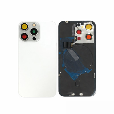 iPhone 15 Pro Max Ersatz Backcover + Kameralinse + NFC Magnet + Metallplatte