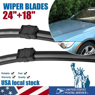 2x Front 24'' & 18'' Windshield Wiper Blades Set for BMW 328i 335i xDrive 07-09