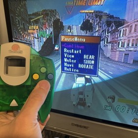 🕹Lime Green Dreamcast Controller Tested & Works great - Genuine - OEM Clean!🕹