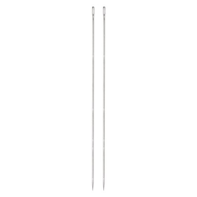 2PCS Upholstery Needle Large Eye Extra Long 12'' Sewing Straight Hand Needles