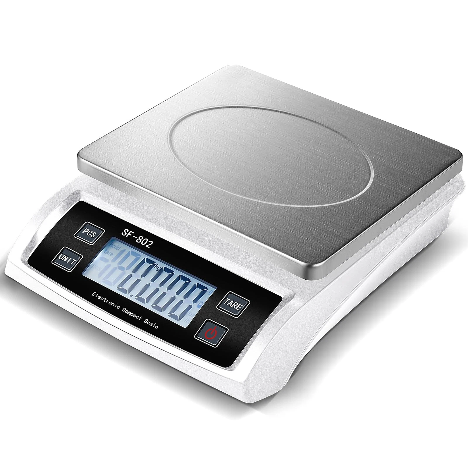Large Digital Kitchen Scale 66LB 30kg Commercial Food Scale Stainless Bread S...