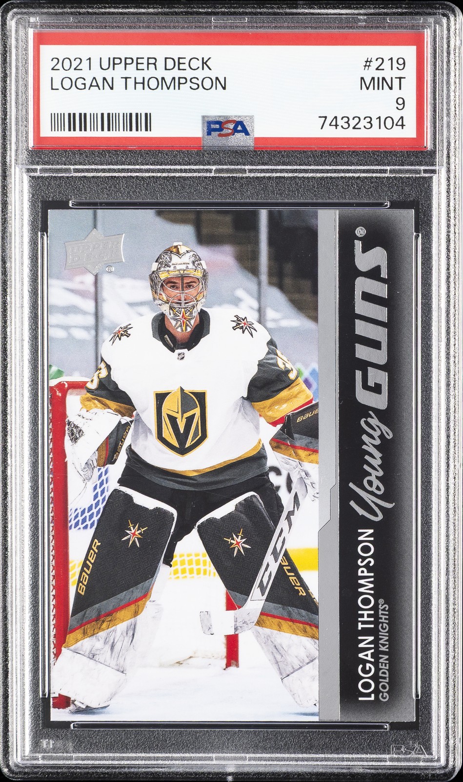 2021-2022 UD #219 LOGAN THOMPSON PSA 9
