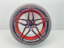 20 Inch Marquee Luxury Wheel Rim With Tire Black Red 20x9 27530 M3259 Used Oem