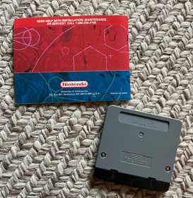 Nintendo Virtual Boy Mario's Tennis Game with Instruction Booklet