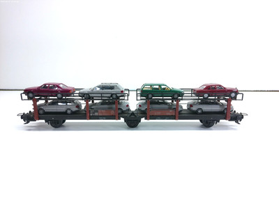 Trix Express H0 3463  Autotransportwagen mit 8 Autos - DB - ohne OVP # 8494