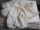 80s Cabbage Patch Kids Doll White Pink Rosebud Frilly Lacy Dress Coleco Preemie