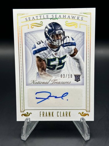 Frank Clark [Autograph Gold] #170 2015 Panini National Treasures card