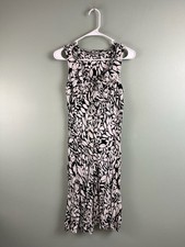 Marks and Spencer Black/White Floral Dress Size Small No Size Tag Small Stain