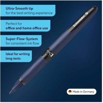 Smooth Writing Rollerball Pen - Blue, Pack of 10