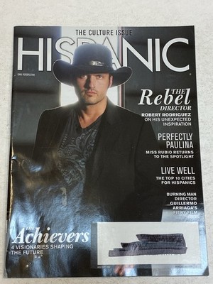 Hispanic Magazine 8 2009 Robert Rodriguez Director Burning Man Guillermo Arriaga