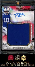 2024 Topps Inception #RJRA-AM Adonai Mitchell Rookie Jumbo Relic Autographs Gold