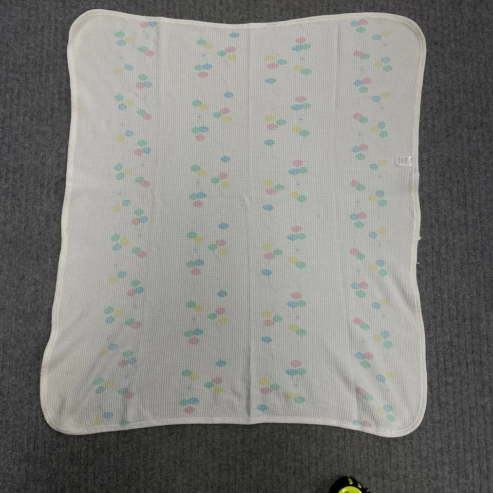 Manta de Algodón Bebé Morgan Térmica Tejido Gofre Pastel Globos De Colección EE. UU. Acogedora Foto 2 de 4