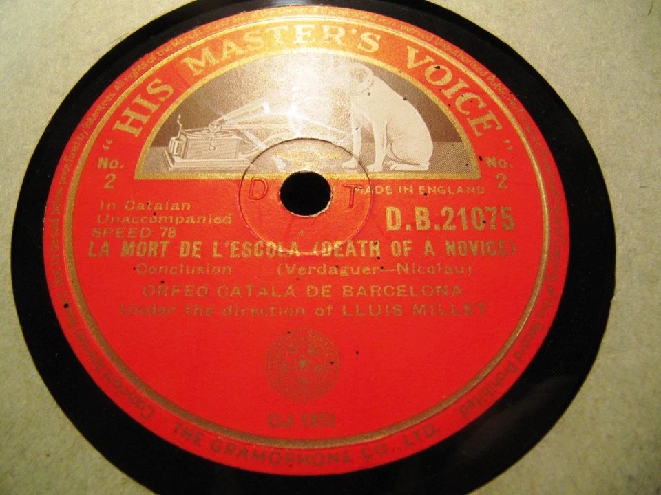 CATALAN Orfeo Catala Lluis Millet Verdaguer Nicolau EL MORT DE L'ESCOLA DB 21075 - Image 3 of 3