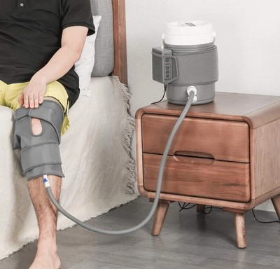 Kryo Manschette Knöchel Kältetherapie Maschine, Kryotherapie Kühlpackung mit Schwerkraft gefüttert..