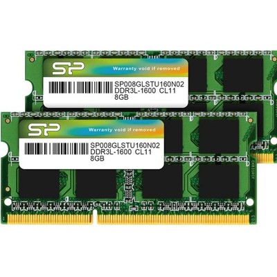 Silicon Power 16GB 2x8GB RAM 1600MHz PC3 12800 204 pin CL11 1.35V Non ECC Unb...