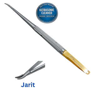 Jarit 278-103 Stardust Delicate Needle Holder, Curved, 8" - Ultrasonic Cleaned