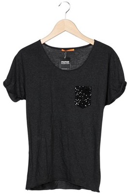 Boss Orange T-Shirt Damen Shirt Kurzärmliges Oberteil Gr. M Grau #nq4ch0h