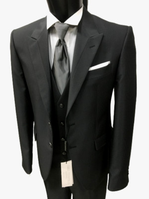 BRAUTKLEID GR. 50 SIGNIERT CARLO PIGNATELLI ANZUG BRÄUTIGAM HOCHZEIT ITALIENISCHER DESIGNER 