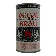 Regal Brau Private Stock 12 oz. Steel Pull Top Beer Can