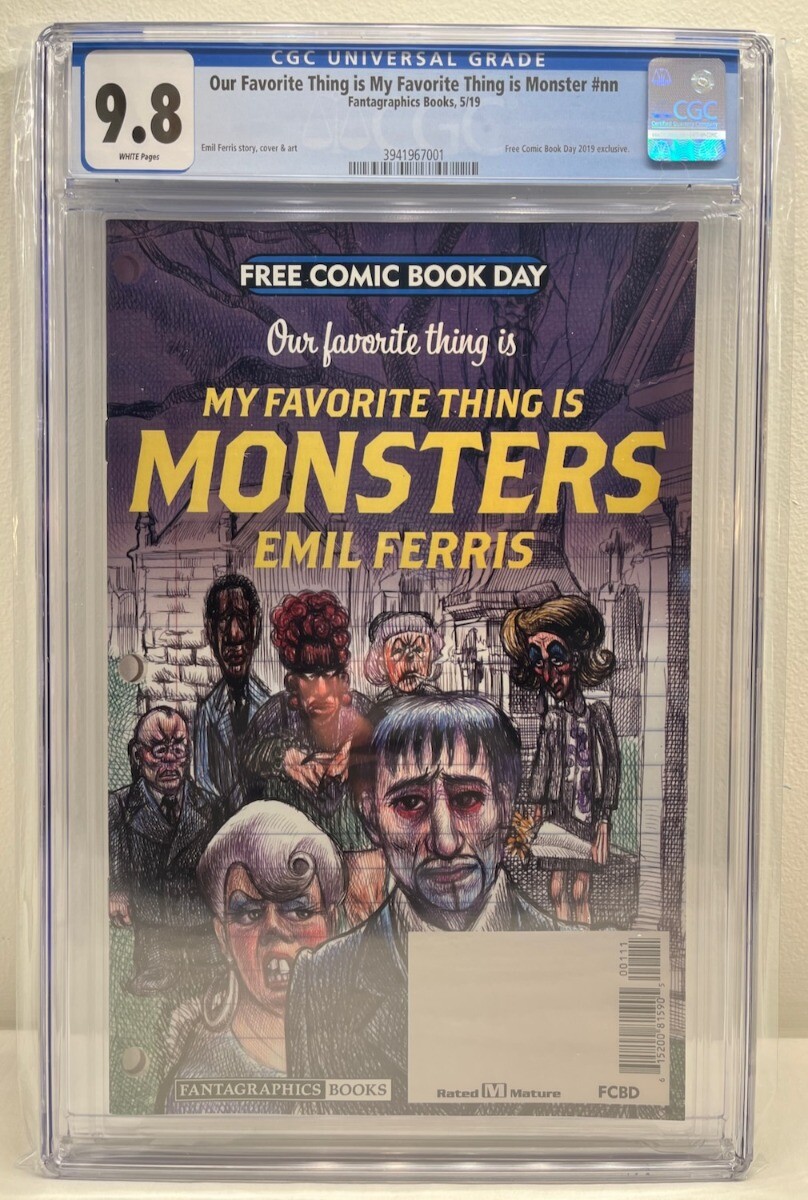 2019 My Favorite Thing is Monsters v2 Preview Emil Ferris FCBD CGC 9.8 |  eBay