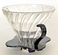 HARIO Glass Coffee Cone Pour-over Uses #4 Paper Filter Made in JAPAN