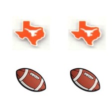 NCAA Texas Longhorns Team Shoe Charms - 4 Pieces