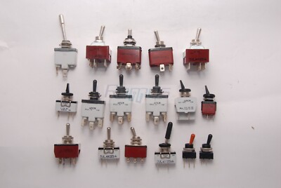 Lot of 17 pieces APEM switches of various types