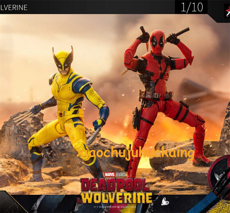 NEW ZD Toys 1:10 Deadpool & Wolverine Action Figure Toy Model