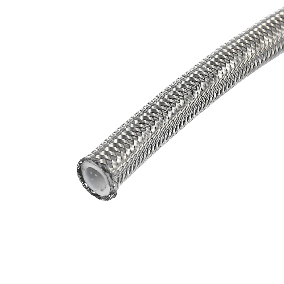 1 METRO AN4 5 MM TUBO TRECCIA METALLICA PTFE TEFLON ACCIAIO OLIO CARBURANTE an 4 - Immagine 2 di 3