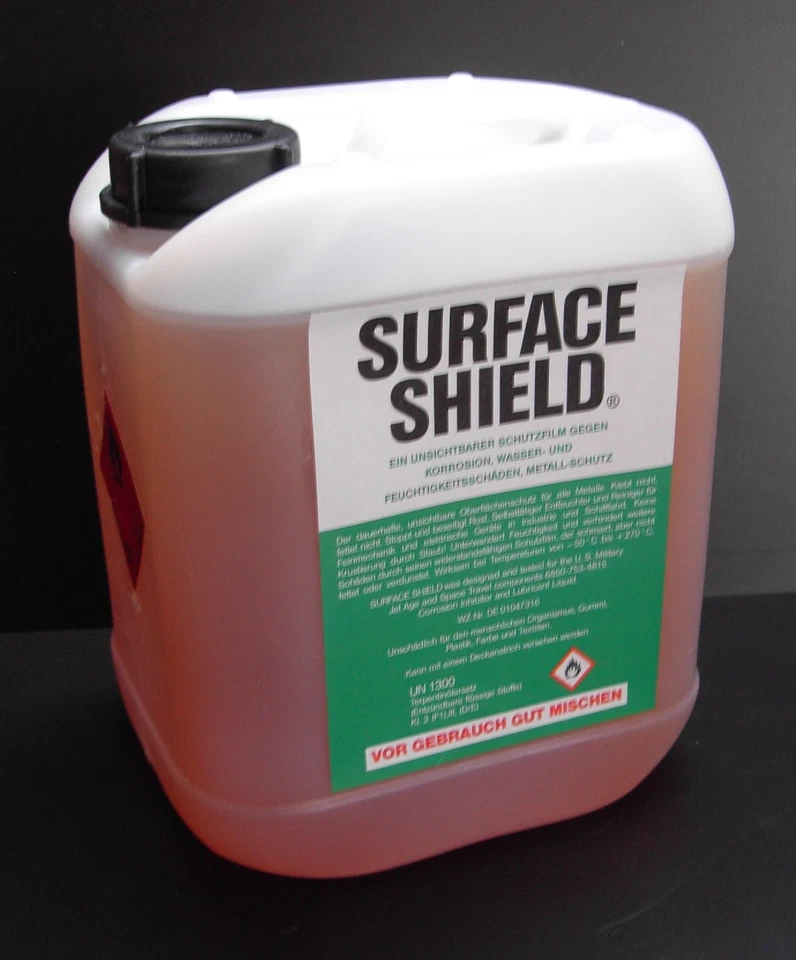 SURFACE SHIELD Pflegeöl, Rostlöser, Korrosionsschutz im 5l Kanister