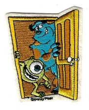2.25X3" Monsters Inc Sulley Mike Boo IRON ON SEW ON PATCH applique bedroom door