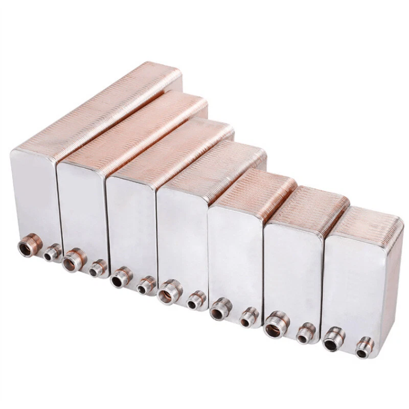 Hot Water Exchanger 20/30/100 Plate Water to Water Brazed Plate Heat  Exchanger | eBay