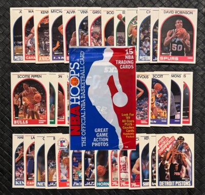 1989-90 NBA Hoops Basketball Trading Cards Complete Your Set U Pick Jordan 2/2