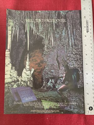 Blue Steel Strings  Hell Just Froze Over  1988 Print Ad - Great To Frame!