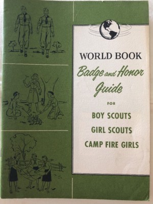Vintage 1958 World Book Badge and Honor Guide for Boy Scouts and Girl Scouts
