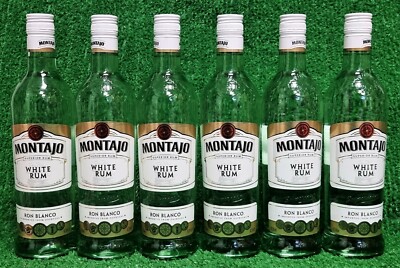 (15,36/L) 6x MONTAJO White Rum Ron Blanco 37,5% vol. weisser Rum 0,7L Versand0 