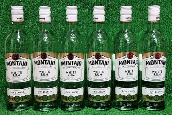 (15,36/L) 6X Montajo White Rum Ron Blanco 37,5% Vol. Weisser Rum 0,7L Versand0€-image