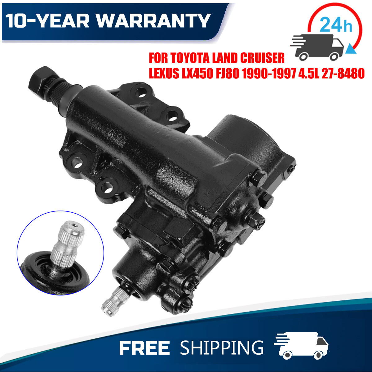 For Toyota Land Cruiser 1990-1997 Power Steering Gear Box | eBay