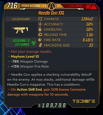 Borderlands 3 🔥Buy 1, Get 1 Free🔥 Any Level 72 SMGs - Any Anointment DLC4 - Picture 180 of 225