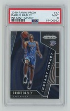 2019-20 Panini Instant Impact Darius Bazley PSA 9 Thunder #17