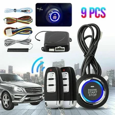 Keyless Entry Engine Start Alarm System Push Button Remote Starter Stop Car SUV