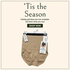 GLORIA VANDERBILT 2 Pack Jaquard Shaping Briefs Seamless Hi-Wasited ALL SIZES  