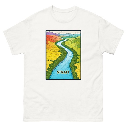 Strait Geographical Landscape Location Scenery T-Shirt - Picture 12 of 13