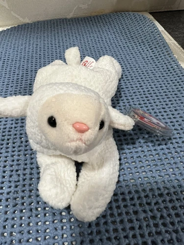 Vtg. Ty Beanie Baby Fleece The Lamb Retired 1996 NWMT