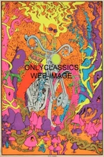 ACID RIDER PSYCHEDELIC MOTORCYCLE POSTER HIPPIE MAN FAR OUT CHOPPER MUSHROOMS