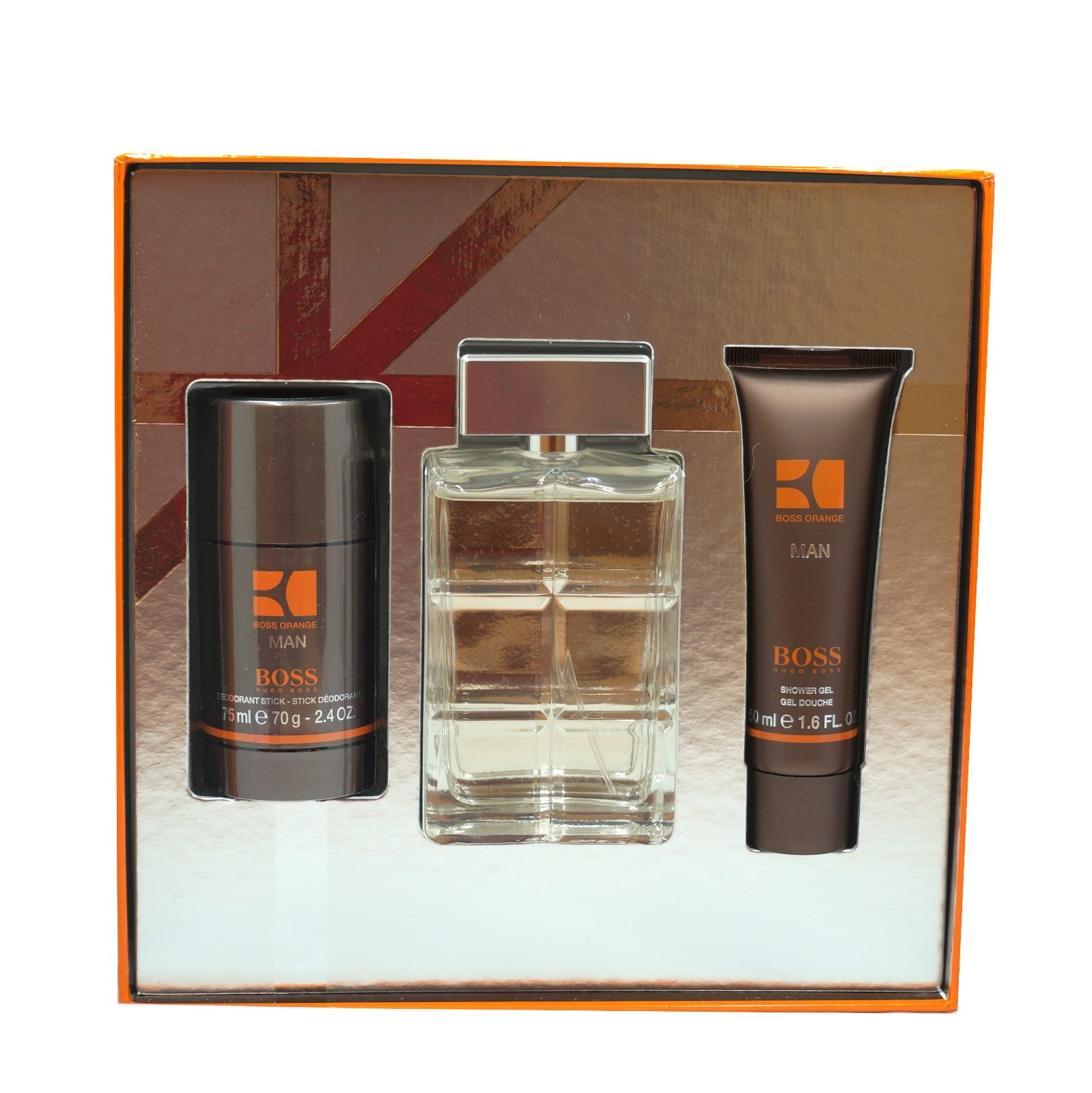 Fondsen Moderator ik wil BOSS ORANGE BY HUGO BOSS FOR MAN GIFT SET WITH EAU DE TOILETTE SPRAY 100ML  NIB 737052531595 | eBay