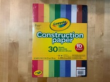 4 packs Crayola Construction Paper 9 x 12 10 Colors 30 Sheets/Pack